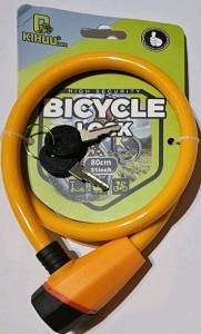 Kinghuu 36 Inch Coiled Bike Cable Lock - Orange