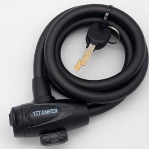 Titanker 4ft Coiled Bike Cable Lock