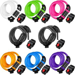 4-Foot Coiled Cable Bike Lock - High Security