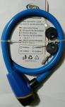 Kinghuu 36" Coiled Bike Cable Lock - Blue