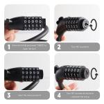 Heavy Duty 5-Digit Waterproof Bike Chain Lock