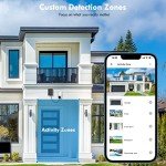 Solar-Powered Wireless Security Camera with Spotlight