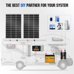 ECO-WORTHY 2-Pack 100W Monocrystalline Solar Panels