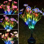 LED Solar Flower Stake Lights for Garden Decor