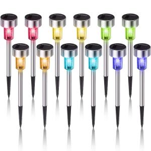 Solar LED Stake Lights for Garden and Pathway