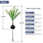 LED Solar Flower Stake Lights for Garden Decor