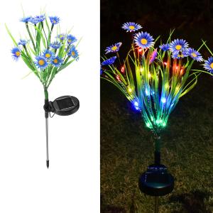 LED Solar Flower Stake Lights for Outdoor Decor