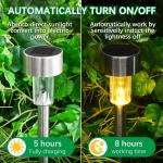10-Pack Solar LED Stake Lights for Outdoor Decor