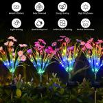 LED Solar Flower Stake Lights for Garden Decor