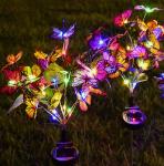 2-Pack LED Solar Butterfly Garden Lights