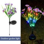 Solar LED Daisy Flower Stake Light for Gardens