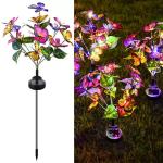 2-Pack LED Solar Butterfly Garden Lights