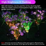 Solar LED Daisy Flower Stake Light for Gardens