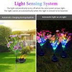 Solar LED Daisy Flower Stake Light for Gardens