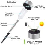 10-Pack Solar LED Pathway Lights for Outdoors