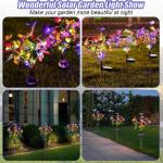 2-Pack LED Solar Butterfly Garden Lights