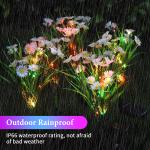 LED Solar Flower Stake Lights for Garden Decor