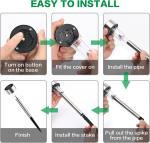 10-Pack Solar LED Pathway Lights for Outdoors