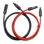 PHITUODA 10 AWG Solar Module Extension Cable, 1.5m