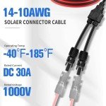 20ft Solar Panel Extension Cable with Connectors