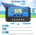 30A Solar Charge Controller with Dual USB Ports