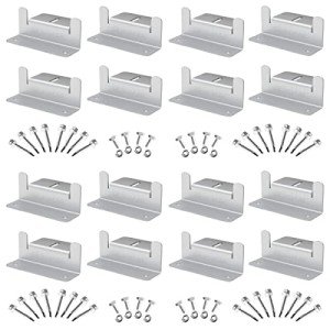 SUNMAK 16-Pack Lightweight Solar Panel Mounting Brackets