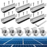 6-Pack Universal Solar Panel Holder Kit