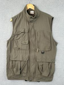 Columbia Men's Beige Fishing Vest with Pockets