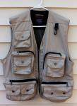 Men's Beige Fishing Photography Vest with Pockets