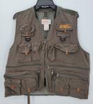 Men's Large Brown Fly Fishing Utility Vest