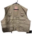 Men's Lightweight Khaki Fishing Vest 2XL