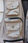 Men's Beige Fishing Photography Vest with Pockets