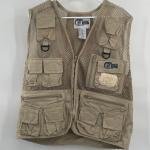 Lightweight Beige Fishing Vest with Utility Pockets