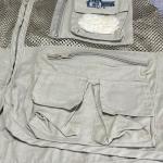 Lightweight Beige Fishing Vest with Utility Pockets
