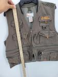 Men's Large Brown Fly Fishing Utility Vest
