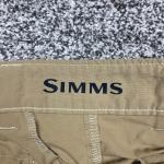 Simms Men's Khaki Fishing Cargo Pants Size 38