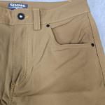 Simms Men's Brown Fishing/Hiking Pants, Size 32