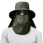 3 Pack Men's Fishing Hat with Sun Protection