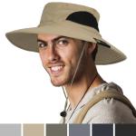 Wide Brim Fishing Hat with 50+ UPF Protection