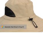Wide Brim Fishing Hat with 50+ UPF Protection