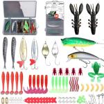 84PCS Fishing Lures Tackle Box Bass Kit