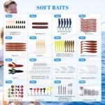 322-Piece Fishing Lures Kit with Tackle Box