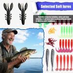 84PCS Fishing Lures Tackle Box Bass Kit