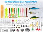 137-Piece Fishing Lure Tackle Box Kit