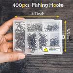 200 Pack High Carbon Steel Fishing Treble Hooks