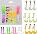 Soft Baits and Hooks Fishing Lures Kit