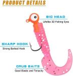 Soft Baits and Hooks Fishing Lures Kit