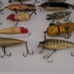 Vintage Wooden and Plastic Fishing Lure Set