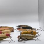 Vintage Wooden and Plastic Fishing Lure Set