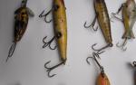 Vintage Wooden and Plastic Fishing Lure Set